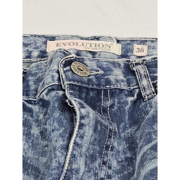 Evolution‎ Jeans Men's Size 36. Stone Washed Distressed Y2K Denim. - Picture 3 of 10